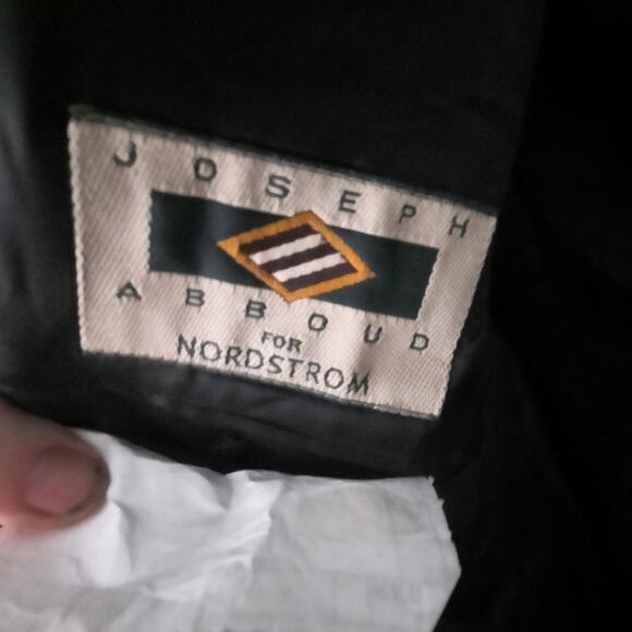 Joseph Abboud Nordstrom Gray Black Plaid Wool Blazer Mens 40R Classic Minimalist - Picture 5 of 11